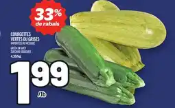 Metro COURGETTES VERTES OU GRISES | GREEN OR GREY ZUCCHINI SQUASHES offer