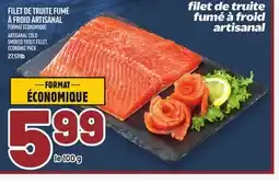 Metro FILET DE TRUITE FUMÉ À FROID ARTISANAL | ARTISANAL COLD SMOKED TROUT FILLET offer