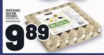 Metro OEUFS BLANCS SELECTION | SELECTION WHITE EGGS offer