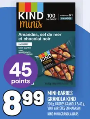 Metro MINI-BARRES GRANOLA KIND | KIND MINI GRANOLA BARS offer