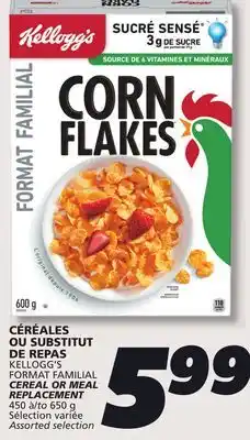 IGA KELLOGG'S FORMAT FAMILIAL CEREAL OR MEAL REPLACEMENT offer