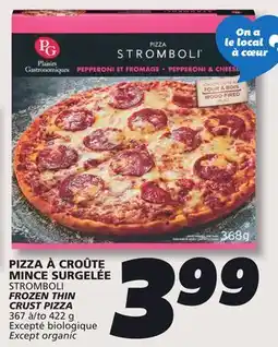 IGA STROMBOLI FROZEN THIN CRUST PIZZA offer