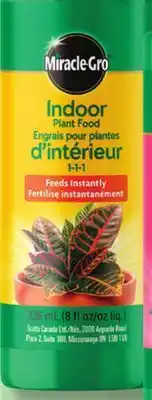 IGA MIRACLE-GRO INDOOR PLANT FOOD offer