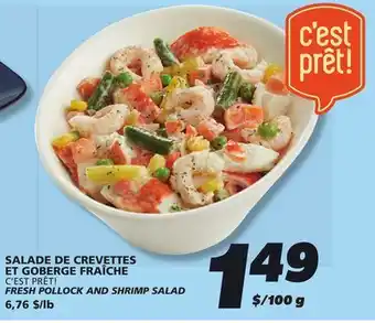 IGA C'EST PRÊT! FRESH POLLOCK AND SHRIMP SALAD offer