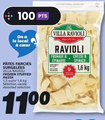 IGA VILLA RAVIOLI FROZEN STUFFED PASTA offer