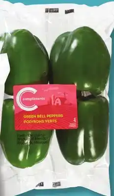 IGA COMPLIMENTS GREEN PEPPERS offer