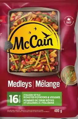 IGA McCAIN FROZEN VEGETABLE MEDLEY, FRIED POTATOES OR POTATO PATTIES OR BREAKFAST BOWL offer