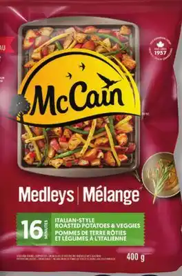 IGA McCAIN FROZEN VEGETABLE MEDLEY, FRIED POTATOES OR POTATO PATTIES OR BREAKFAST BOWL offer