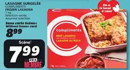 IGA COMPLIMENTS FROZEN LASAGNA offer