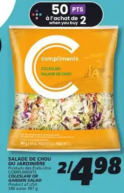 IGA COMPLIMENTS COLESLAW offer