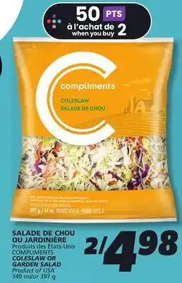 IGA COMPLIMENTS COLESLAW offer