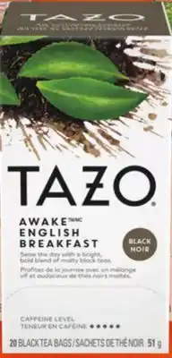 IGA TAZO TEA OR HERBAL TEA BAGS offer