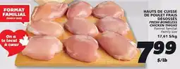 IGA FRESH BONELESS CHICKEN THIGHS offer