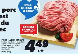 IGA LEAN MINCED PORK offer