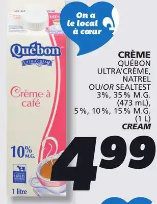 IGA QUÉBON CREAM offer