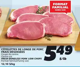 IGA FRESH BONELESS PORK LOIN CHOPS offer