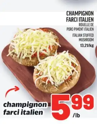 Metro CHAMPIGNON FARCI ITALIEN | ITALIAN STUFFED MUSHROOM offer