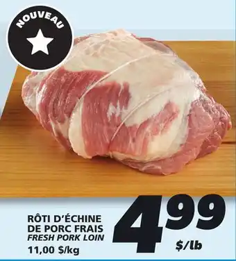 IGA FRESH PORK LOIN offer