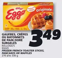 IGA KELLOGG'S EGGO FROZEN FRENCH TOASTER STICKS, PANCAKES OR WAFFLES offer