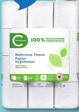 IGA COMPLIMENTS BATHROOM TISSUE offer