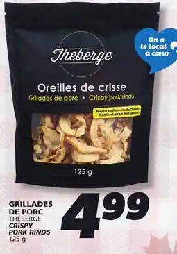 IGA THÉBERGE CRISPY PORK RINDS offer