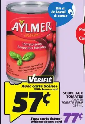 IGA AYLMER TOMATO SOUP offer