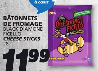 IGA BLACK DIAMOND FICELLO CHEESE STICKS offer