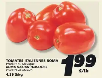 IGA ROMA ITALIAN TOMATOES offer