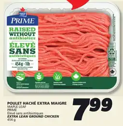 IGA MAPLE LEAF PRIME EXTRA LEAN GROUND CHICKEN offer