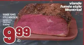 Metro VIANDE FUMÉE STYLE MONTRÉAL | MONTREAL STYLE SMOKED MEAT offer