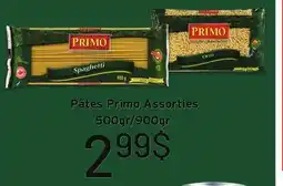 Metro PÂTES PRIMO ASSORTIES offer