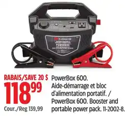 Canadian Tire MotoMaster Booster and portable power pack offer