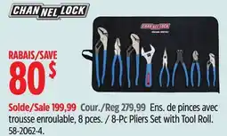 Canadian Tire Channellock 8-Pc Pliers Set with Tool Roll offer