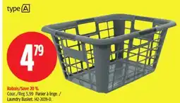 Canadian Tire TYPE A Laundry Basket offer