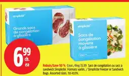 Canadian Tire Simplicite Freezer or Sandwich Bags offer