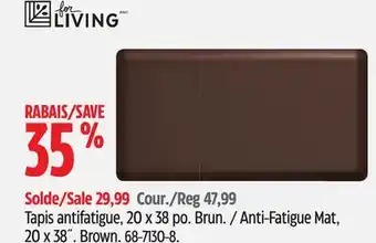 Canadian Tire FOR LIVING Anti-Fatigue Mat, 20 x 38˝ offer