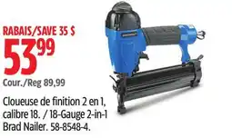 Canadian Tire 18-Gauge 2-in-1 Brad Nailer offer