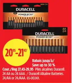 Canadian Tire Duracell Alkaline Batteries offer