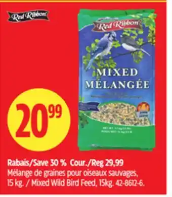 Canadian Tire Red Ribbon Mixed Wild Bird Feed, 15kg offer