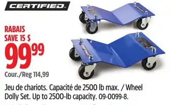 Canadian Tire Certified Wheel Dolly Set offer