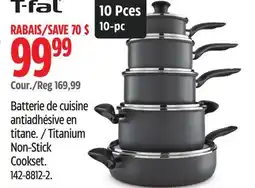 Canadian Tire T-Fal Titanium Non-Stick Cookset offer