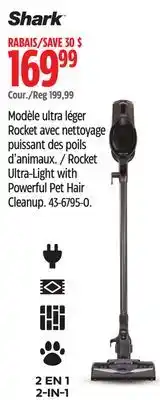 Canadian Tire Shark Rocket Ultra-Light with Powerful Pet Hair Cleanup offer