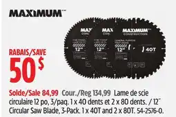 Canadian Tire MAXIMUM Circular Saw Blade, 3-Pack offer