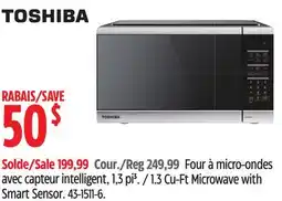 Canadian Tire Toshiba 1.3 Cu-Ft Microwave with Smart Sensor offer