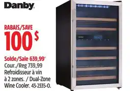 Canadian Tire Danby Dual-Zone Wine Cooler offer