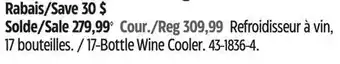 Canadian Tire Danby 17-Bottle Wine Cooler offer