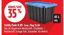 Canadian Tire Mastercraft Storage Tote offer