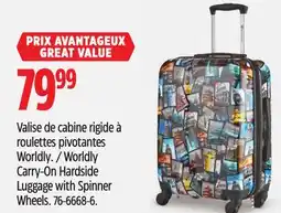 Canadian Tire Outbound Worldly Carry-On Hardside Luggage with Spinner Wheels offer