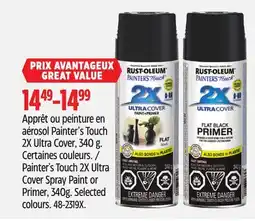 Canadian Tire Rust-Oleum Painter's Touch 2X Ultra Cover Spray Paint or Primer, 340g offer