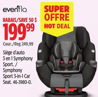 Canadian Tire Evenflo Symphony Sport 3-in-1 Car Seat offer